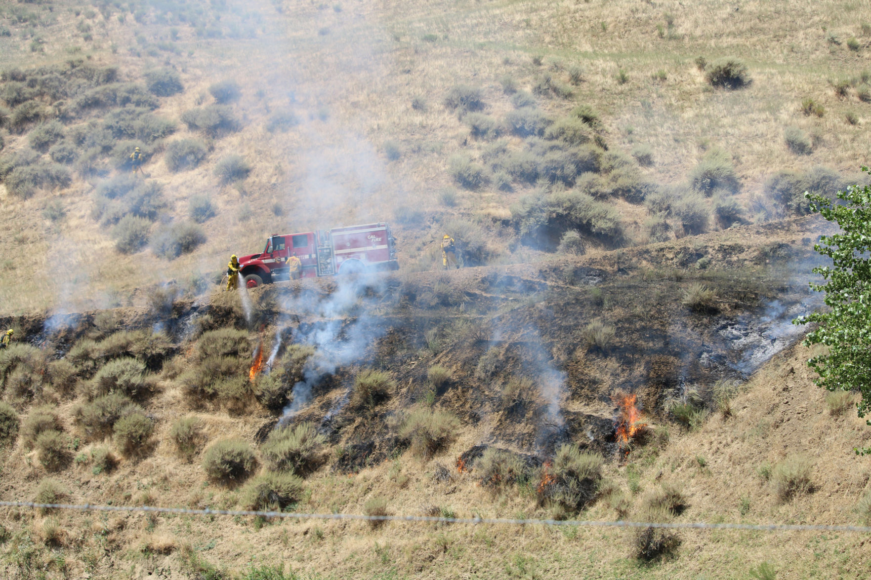 Rock Fire, Del Puerto Canyon